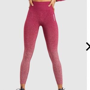 Gymshark Adapt Leggings - Burgundy Marl/Burgundy